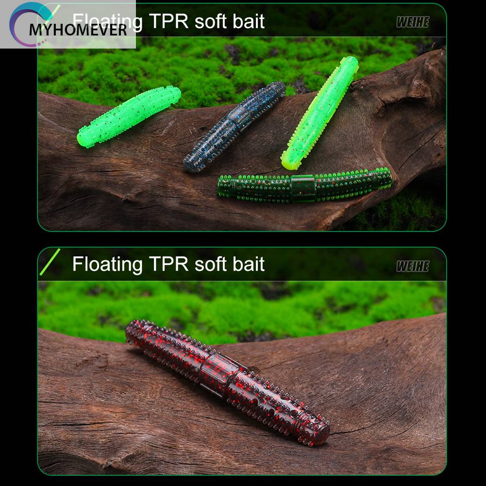 8 Mồi Giun Giả Câu Cá 7cm Trọng Lượng Nhẹ