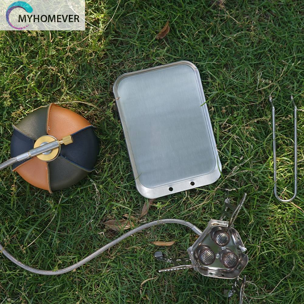 Đĩa Nướng Bbq Bằng Thép Không Gỉ Có Tay Cầm Có Thể Tháo Rời Tiện