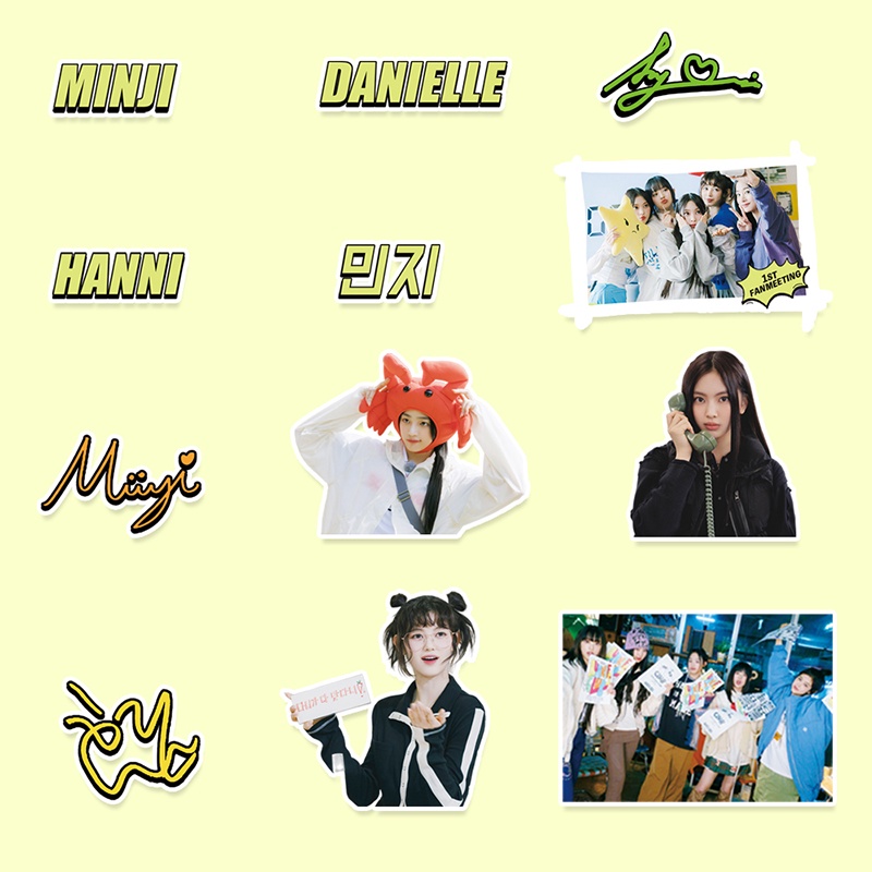 Set 101 Sticker Dán Trang Trí Nhật Ký, Ảnh KPOP