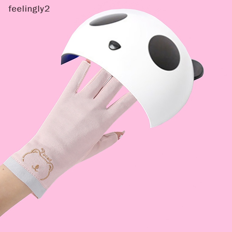 1 Đôi Găng Tay Đèn LED UV Bảo Vệ Móng Tay Chống Bức Xạ