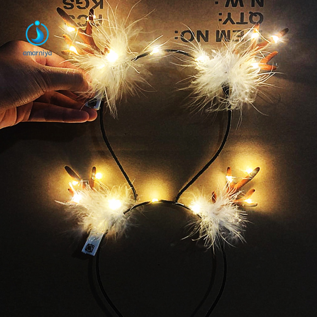 Băng Đô Cài Tóc 5 Kiểu Hình Tuần Lộc Giáng Sinh Dễ Thương Thoải Mái