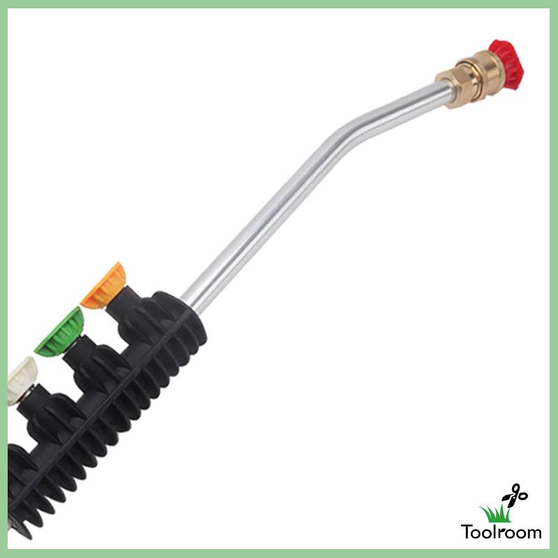 Bộ Vòi Phun Áp Suất Lớn 2600 PSI Kèm 5 Đầu Nối Dài Thay Thế Chuyên Dụng Cho Máy Rửa Xe K Series