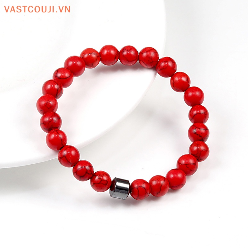 Vòng Tay Chuỗi Hạt Đá Hematite Màu Xanh Lá Phong Cách Phật Giáo Cho Nam Và Nữ