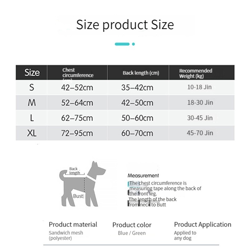 HamshMoc Áo Vest Phản Quang Chống Nắng Làm Mát Mùa Hè Thoải Mái Dễ Sử Dụng Huấn Luyện Chó Ngoài Trời