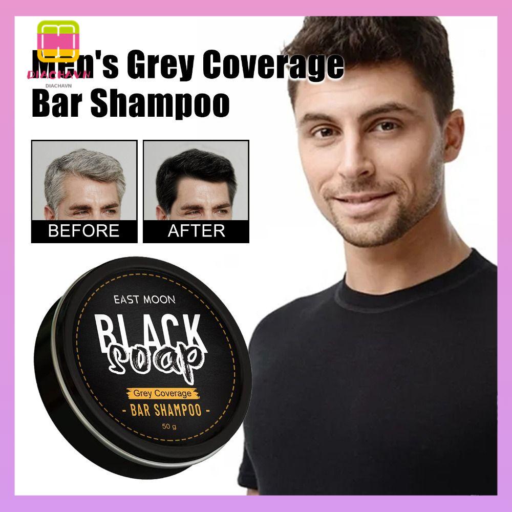 DIACHAVN Xà Phòng Gội Đầu Chống Gàu Màu Xám Chứa Than Hoạt Tính Tự Nhiên Giúp Dưỡng Ẩm Cho Nam