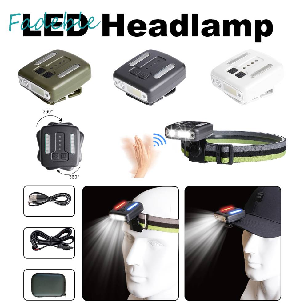 Đèn Pin Đeo Trán 400LM 1200mAh IPX4 Chống Thấm Nước