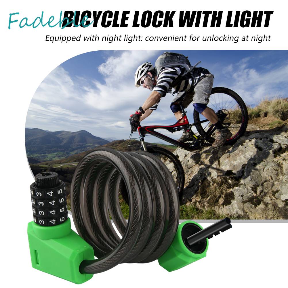 Dây Xích Khóa Xe Đạp / Xe Máy / Thuyền Kayak Có Mật Khẩu 1.2M