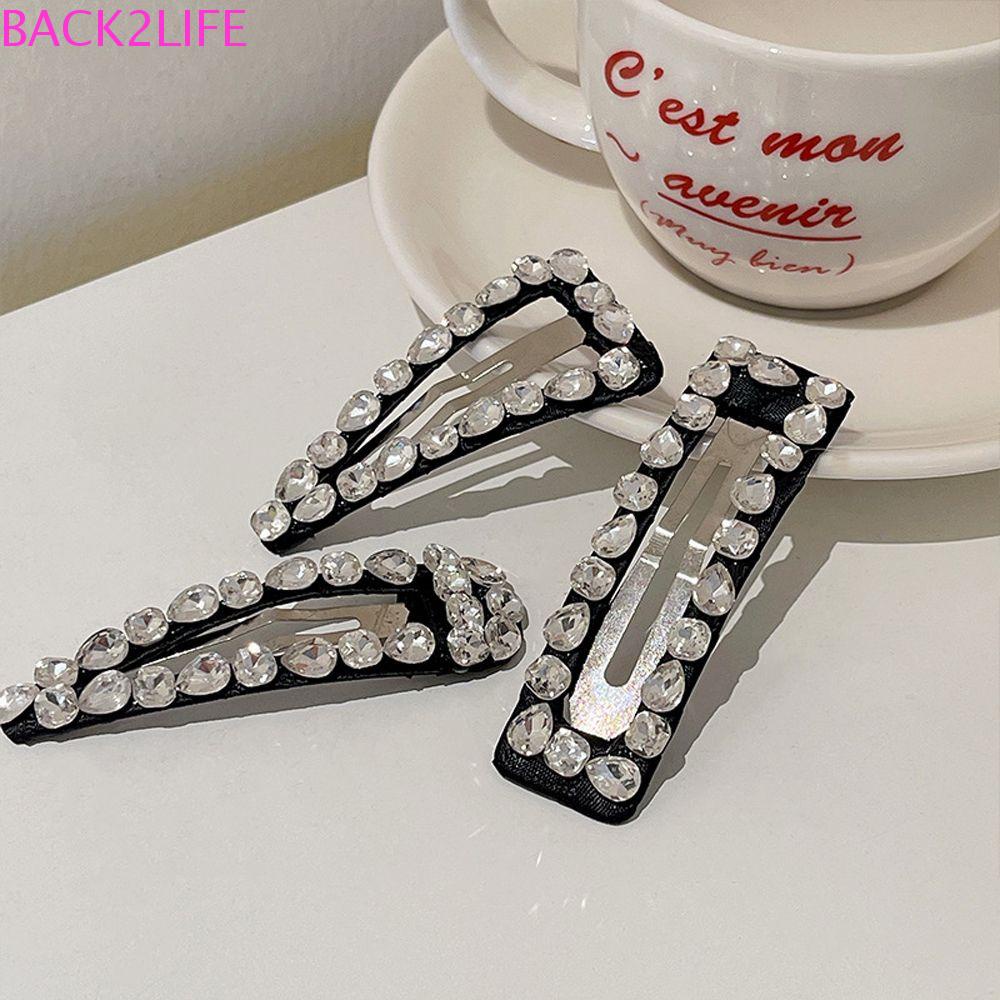 BACK2LIFE Kẹp Tóc Hình Giọt Nước Phong Cách Vintage Cho Nữ