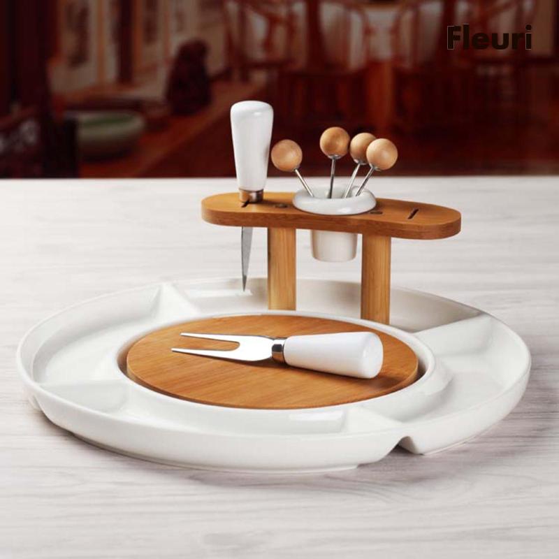 Bát Tròn Chia Ngăn Đựng Trái Cây Cho Nhà Hàng / Văn Phòng