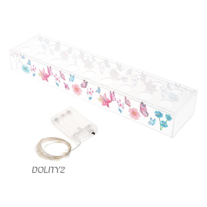 Chậu Hoa / Giá Đỡ Bằng Acrylic Có Lỗ Nghệ Thuật Dành Cho Trang Trí Bàn Làm Việc