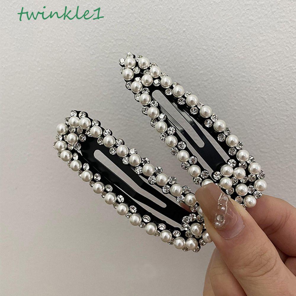 TWINKLE Kẹp Tóc Mỏ Vịt Hình Học Rỗng Ngọt Ngào Cho Nữ