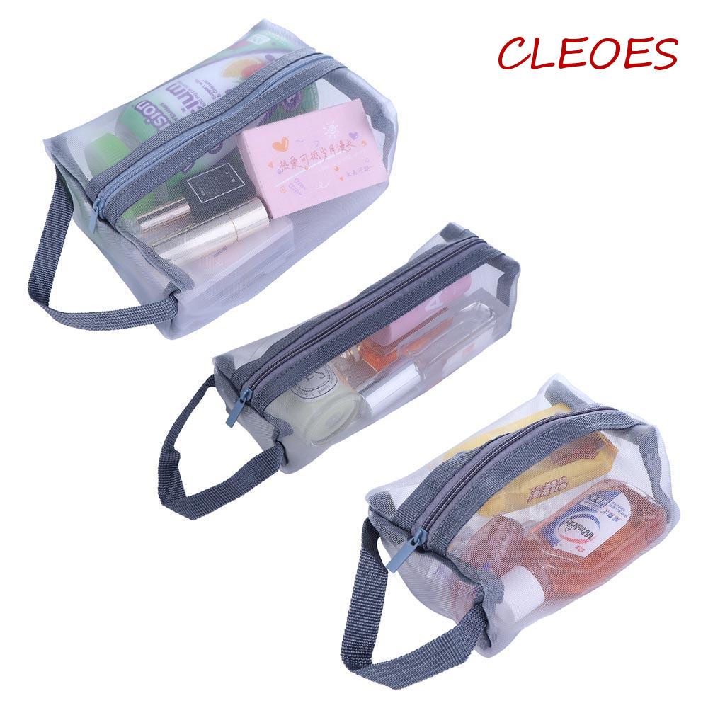 Túi Đựng Mỹ Phẩm Trong Suốt Cỡ Lớn Có Khóa Kéo Tiện Dụng Cho Nam Và Nữ