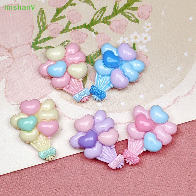 Bong Bóng Nhựa Resin Cabochon Mini Nhiều Màu Dễ Thương Trang Trí Sổ Tay Thủ Công