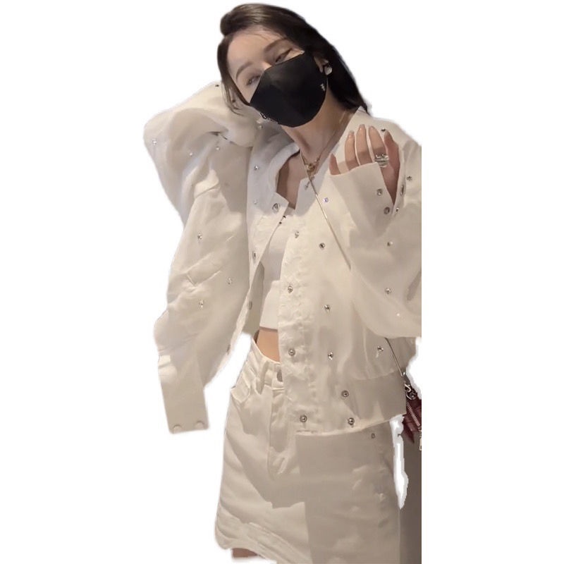 Áo Khoác Bóng Chày Đính Kim Cương Cao Cấp Thời Trang Xuân Thu