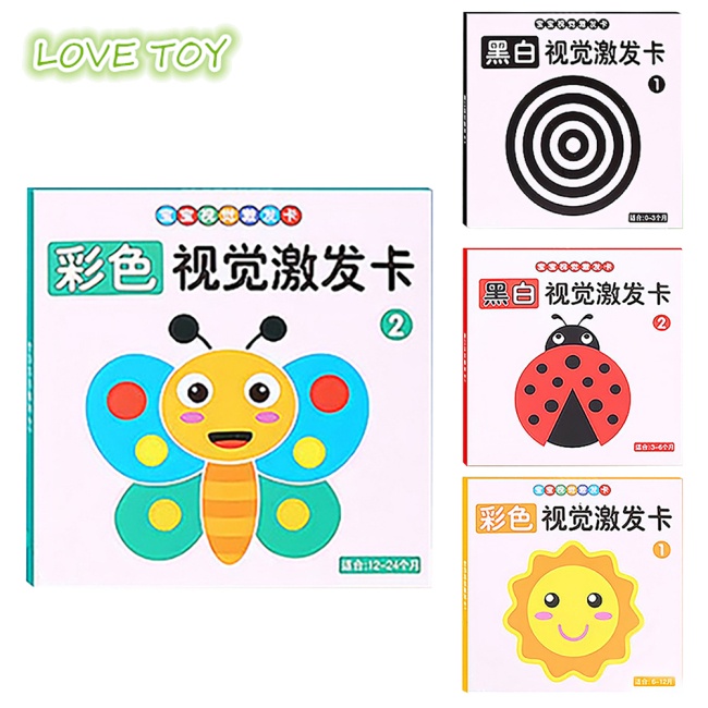 Thẻ Đồ Họa Nkodok Màu Trắng Đen Tương Phản Độc Đáo Vui Nhộn Cho Bé 0-3 Tuổi