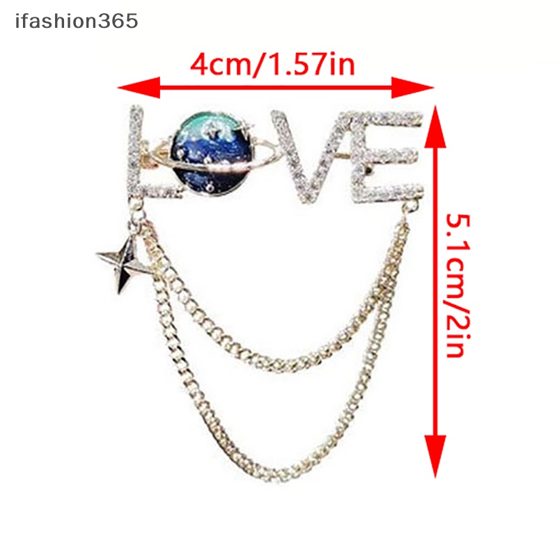 1 Huy Hiệu Cài Áo Hình Chữ ifashion365 Đính Đá Thời Trang Dành Cho Nữ
