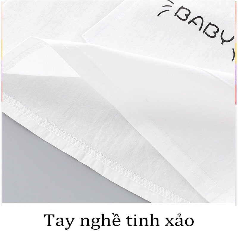 Đầm Cotton Mỏng Mùa Hè Tay Cộc Phong Cách Mới Cho Bé Gái