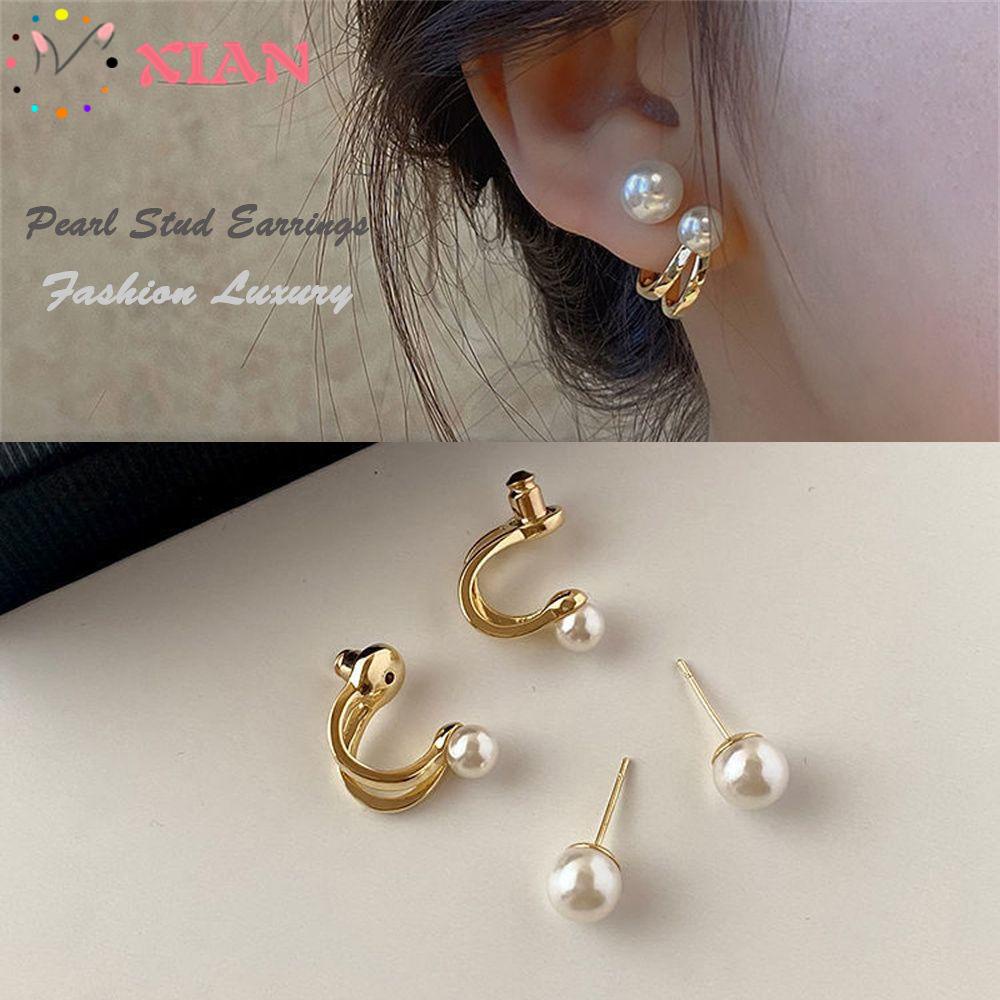 XIANTIN Đôi Bông Tai Ngọc Trai Thời Trang Cho Nữ