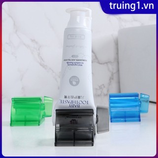 Dụng cụ bóp kem đánh răng nhà tắm hướng dẫn sử dụng bóp kẹp kem đánh răng ống mỹ phẩm nhấn sữa rửa mặt cán bóp dụng cụ phòng tắm truing1