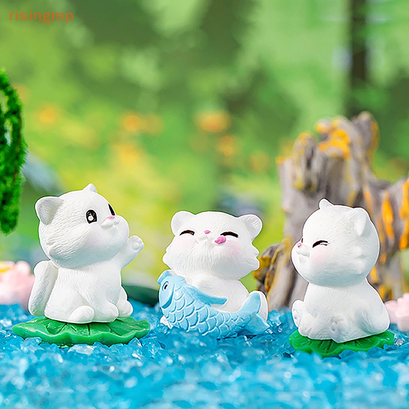 Mô Hình Mèo Mini Bằng Nhựa Resin Thời Trang Trang Trí Sân Vườn / Nhà Cửa