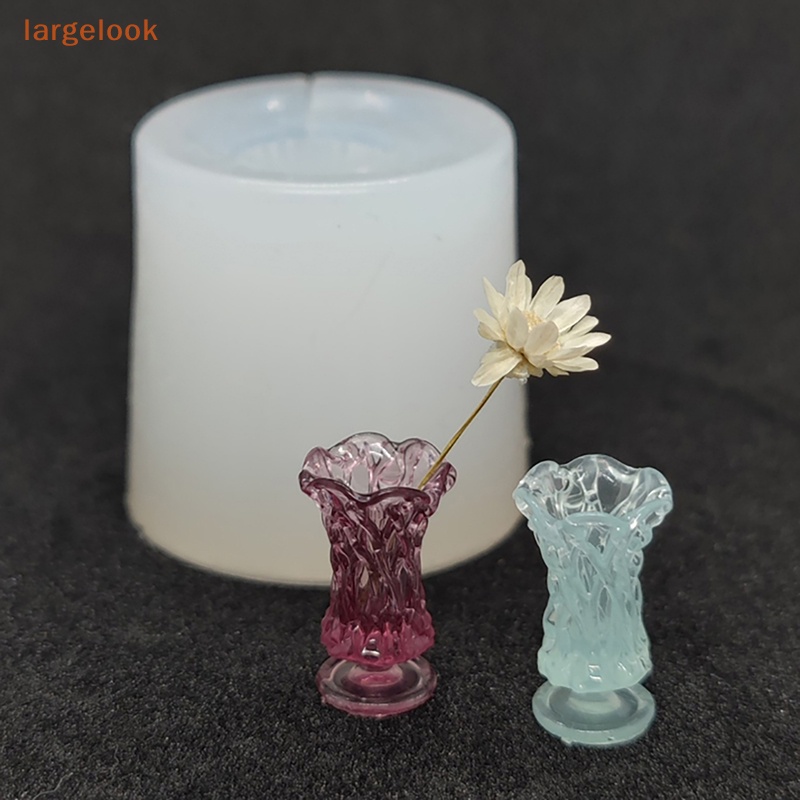 Khuôn Silicone Tạo Hình Chậu Hoa Trang Trí Nhà Búp Bê