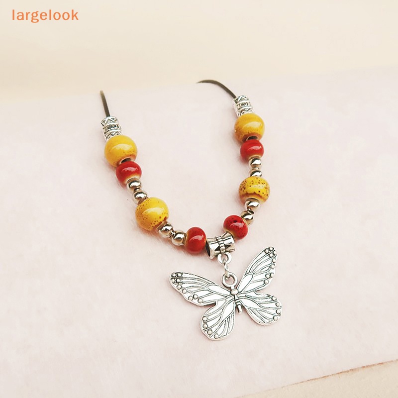 [Biglook] Vòng cổ Hạt Gốm Hình Bướm Vintage Bohemian Có Thể Điều Chỉnh