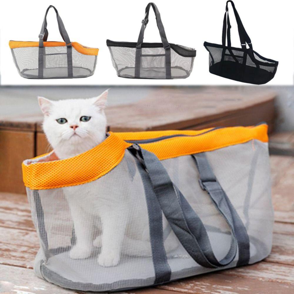 AARON1 Túi Lưới Bằng Polyester Thoáng Khí Di Động Cho Thú Cưng