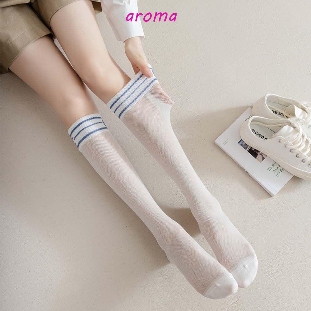 AROMA Vớ Lưới Cổ Cao Thoáng Khí Thời Trang Đường Phố Cho Nữ