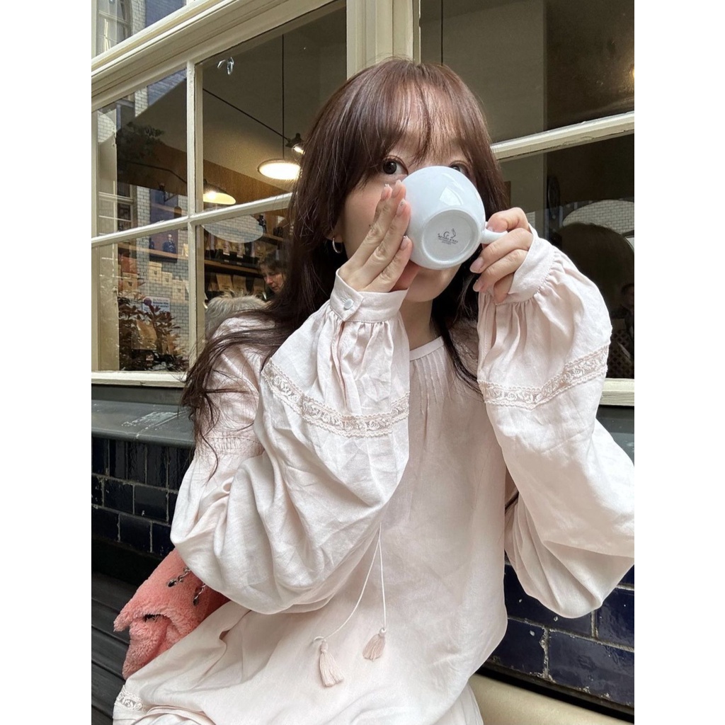 Bộ Áo + Chân Váy Phối Ren Viền Tua Rua Hàn Quốc Có Thể Tách Rời Shipped on July 9th fletta