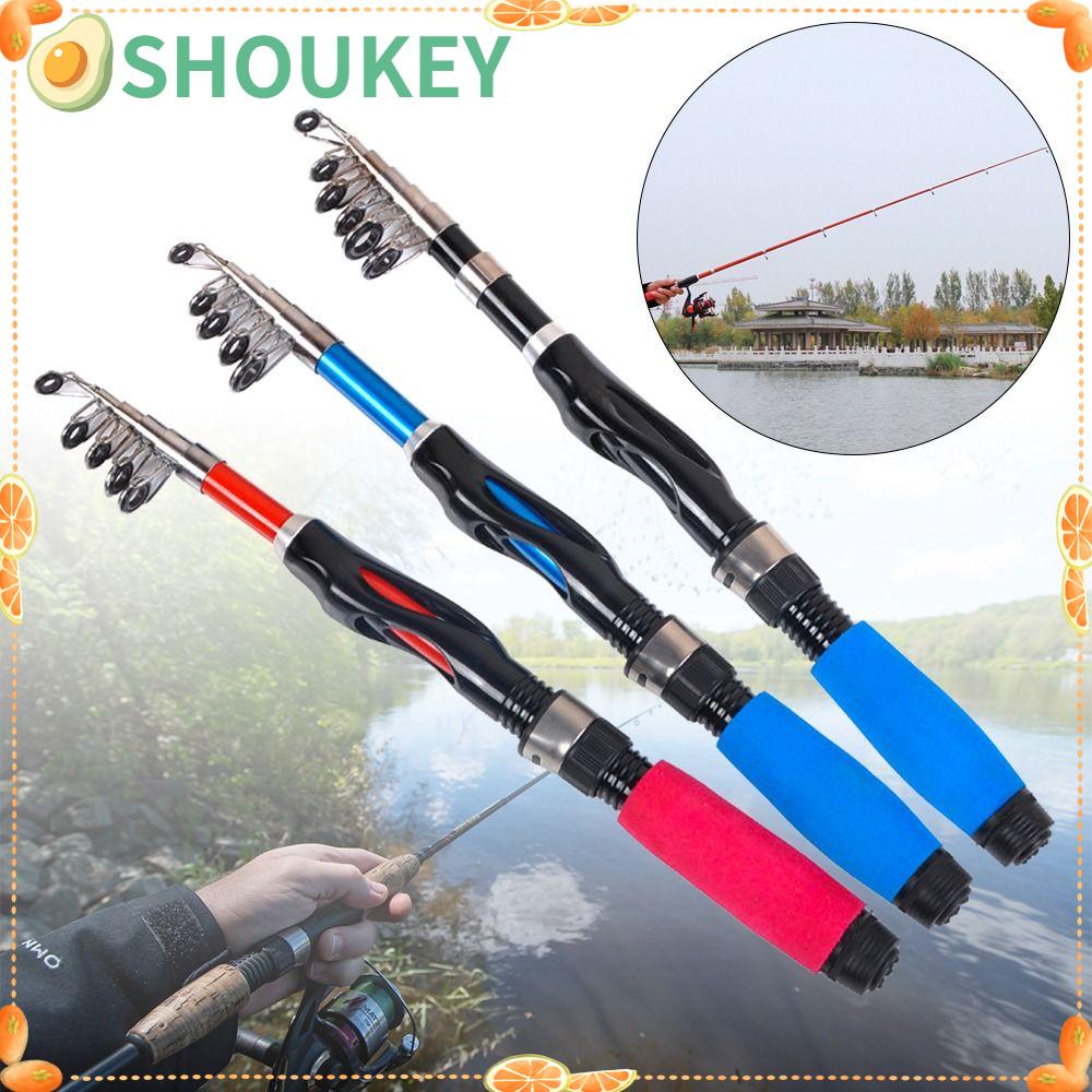 SHOUKEY Cần Câu Cá Mini Bằng Sợi Thủy Tinh Có Thể Thu Gọn Tiện Dụng