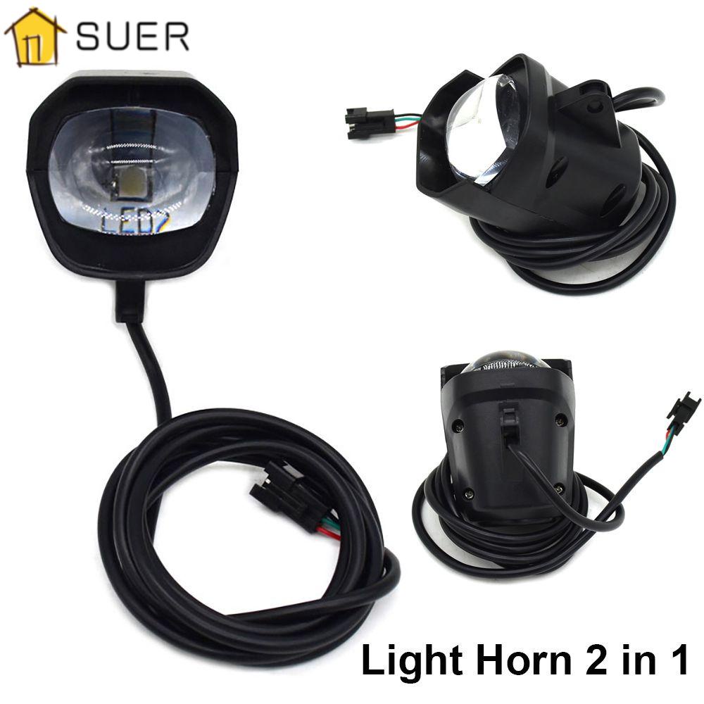 SUENIN Đèn Pha LED 2 Trong 1 Kiểu Retro 48V / 60V Chuyên Dùng Cho Xe Đạp Điện