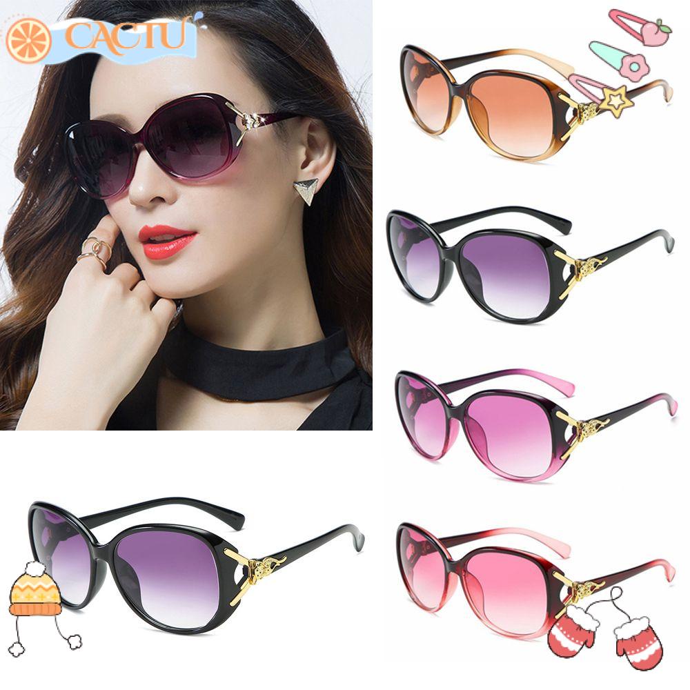 CACTU Kính Râm Nữ Gọng Lớn Phong Cách Retro