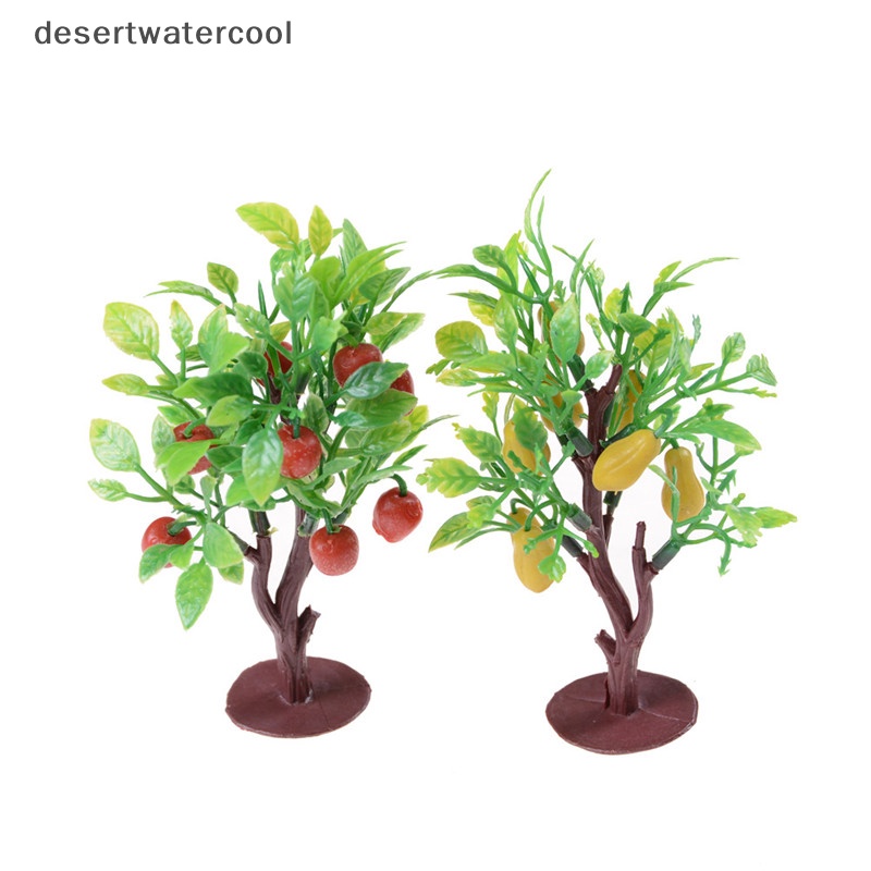 Set 2 Mô Hình Cây Giả 10cm Dùng Để Trang Trí Nhà Búp Bê