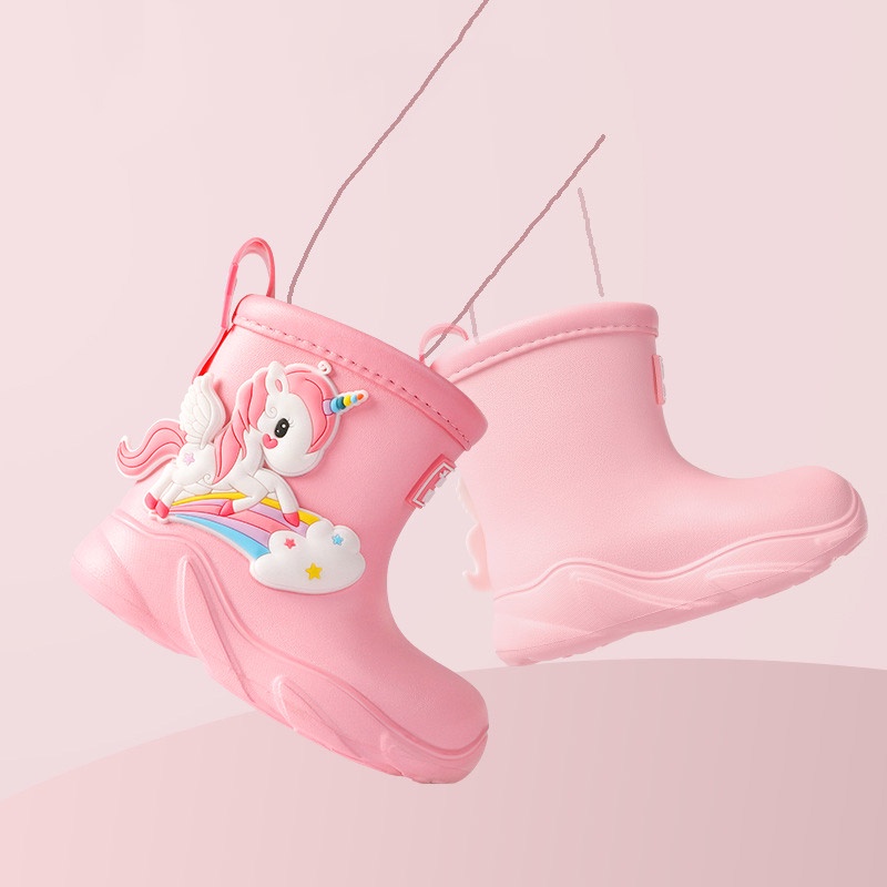 Planet Ủng Đi Mưa Chống Nước Chống Trượt Hình Hoạt Hình Cho Bé