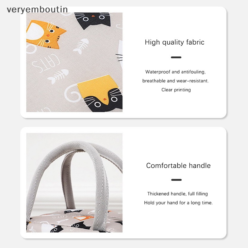 Túi Giữ Nhiệt Đựng Cơm Trưa Họa Tiết Dễ Thương Tiện Dụng Mang Theo Du Lịch Dã Ngoại