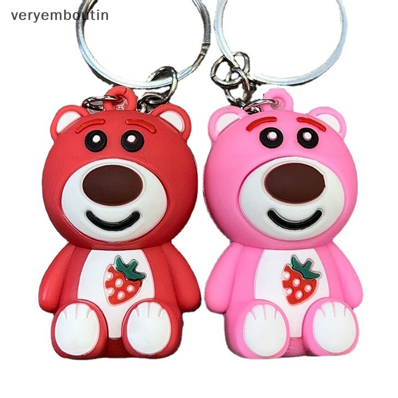 Móc Khóa Hình Gấu 3D Bằng Silicon Dễ Thương