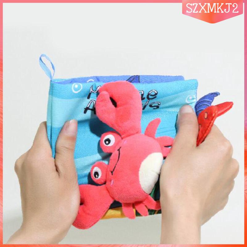 Đồ Chơi Sách Vải Nhăn Mềm Phát Triển Trí Tuệ Cho Bé