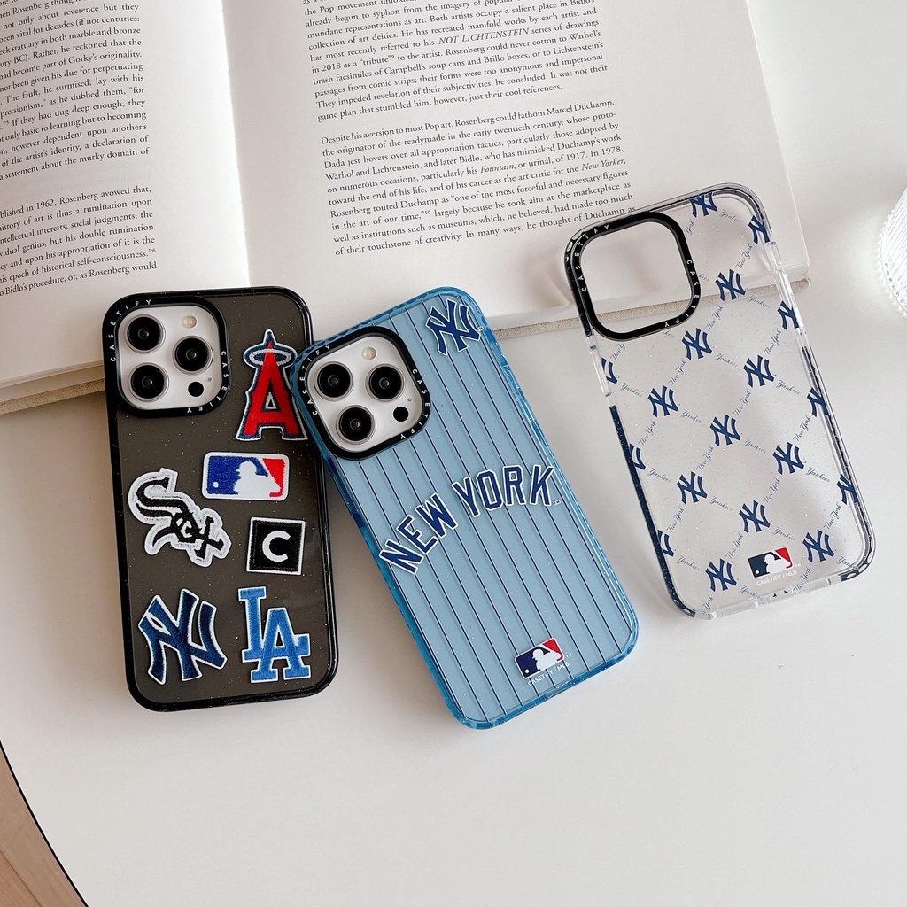 Ốp Điện Thoại In Logo MLB Thời Trang Cho iPhone 14 Pro Max 14 Pro 13 Pro Max 12 Pro Max 11 Pro Max