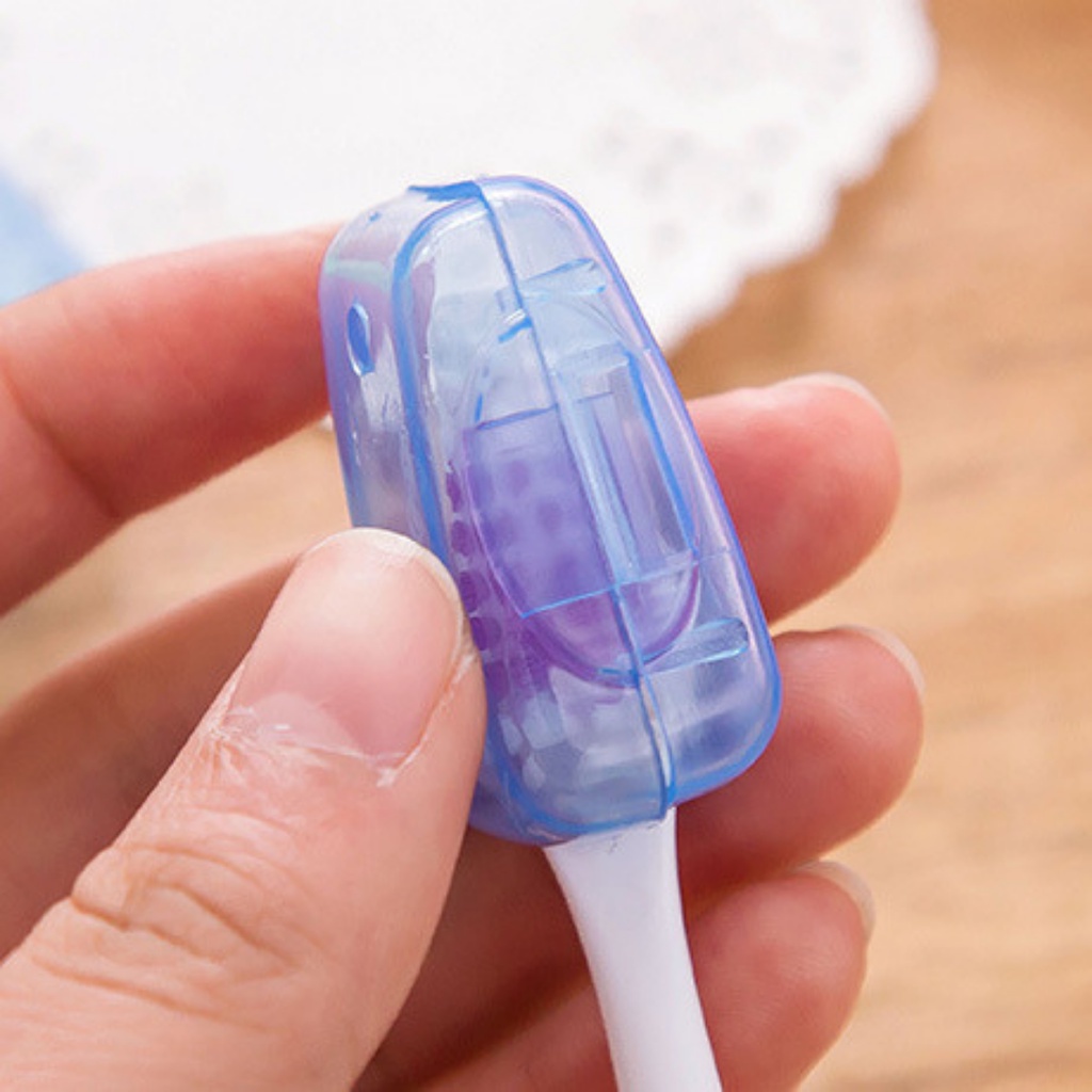 Nắp đậy bảo vệ đầu bàn chải đánh răng nhựa an toàn chống bẩn tiện lợi mang theo đi du lịch