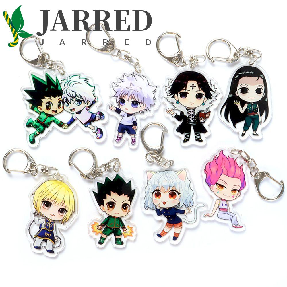 JARRED Móc Khóa Acrylic Hai Mặt Họa Tiết Anime Đáng Yêu