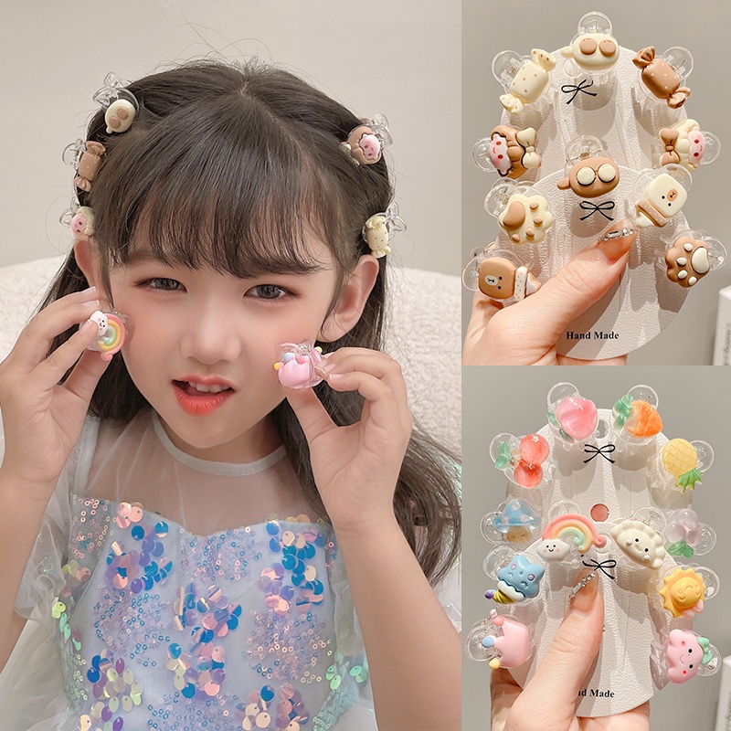 Set 18 Kẹp Tóc Nhỏ Dễ Thương Phong Cách Hàn Quốc Cho Bé Gái