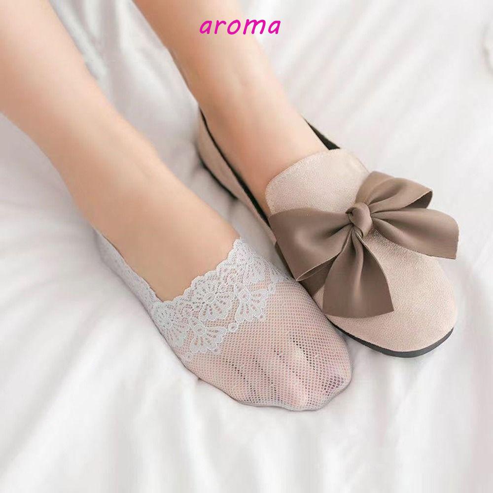 AROMA Vớ Ren Lưới Silicone Co Giãn Thoải Mái Chống Trượt Thời Trang Mùa Hè Cho Nữ