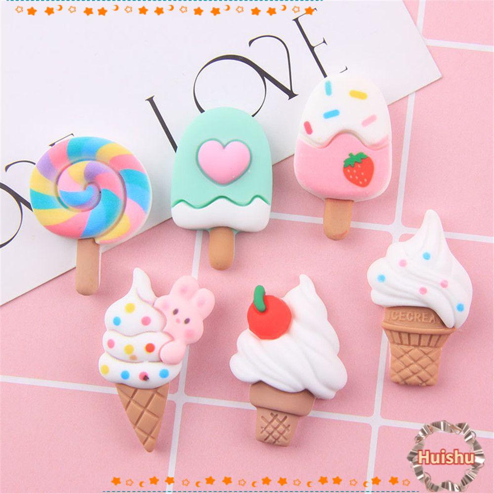 HS Set 10 Que Kem / Kẹo Mút Dễ Thương Dùng Để Trang Trí Ốp Điện Thoại