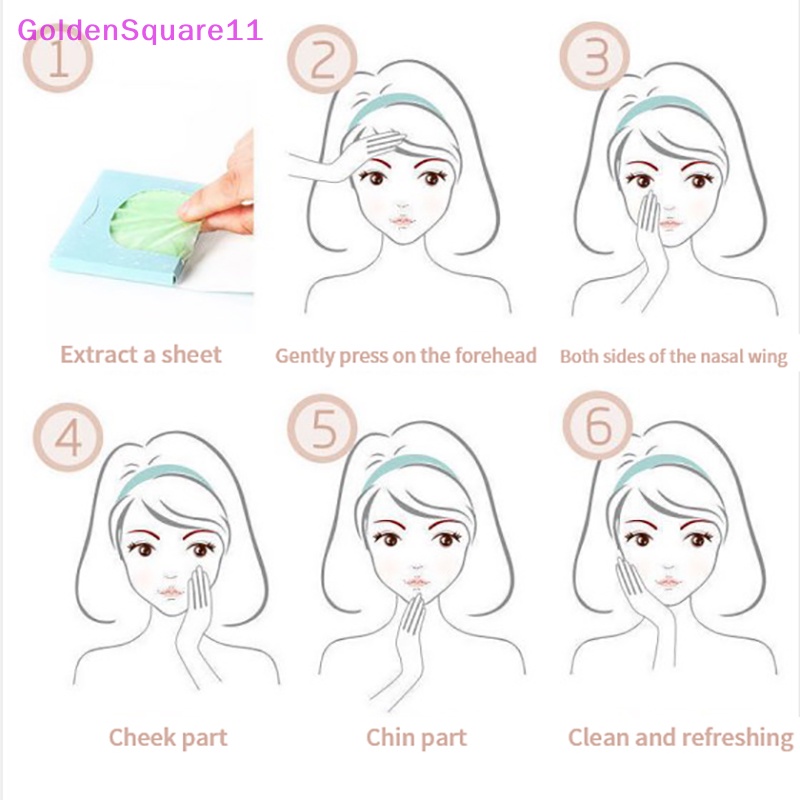 Bộ 100 Giấy Thấm Dầu Trà Xanh Cho Da Mặt