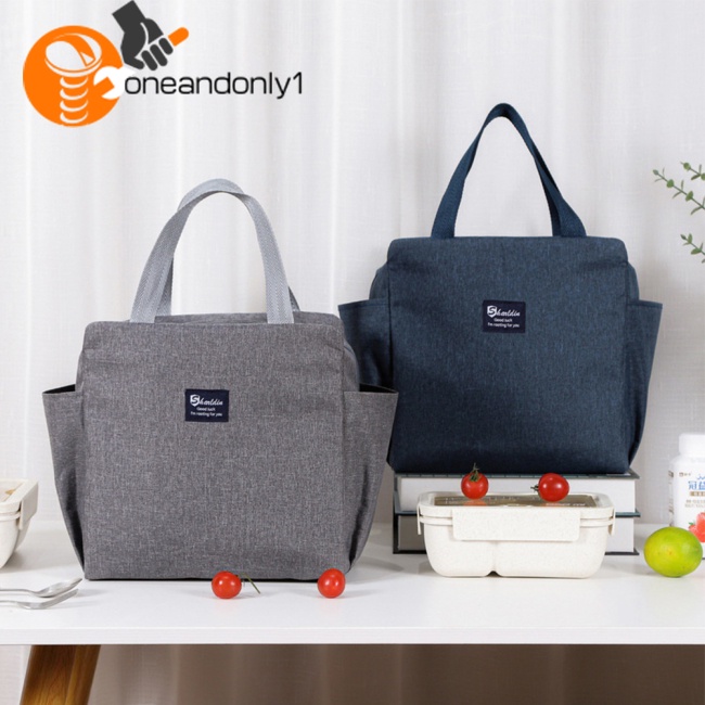 Túi Đựng Hộp Cơm Trưa Giữ Nhiệt Dày Dặn Có Hai Ngăn Tiện Dụng