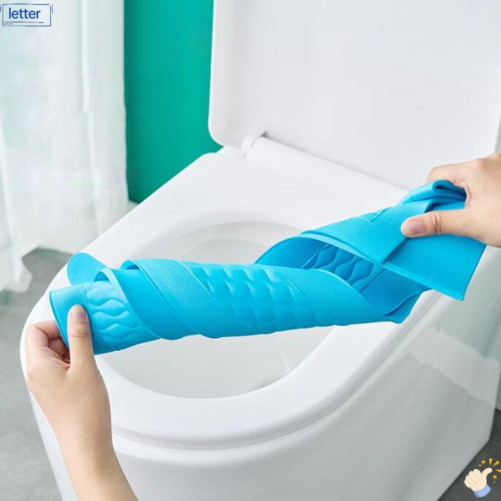 LET Miếng Lót Bồn Cầu Bằng Silicone Chống Thấm Nước Tiện Lợi