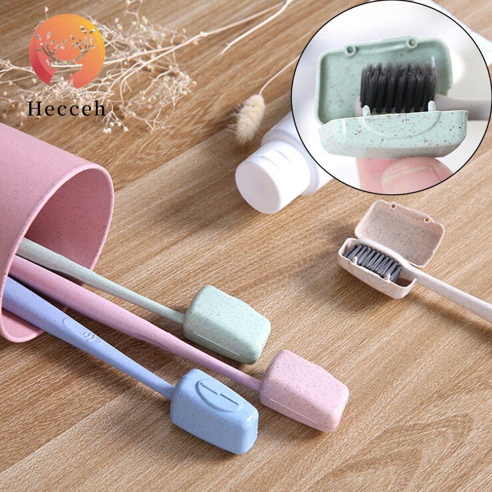 HECCEH Bộ 4 / 8 Vỏ Bọc Bàn Chải Đánh Răng Chống Bụi Màu Sắc Ngẫu Nhiên Tiện Dụng Mang