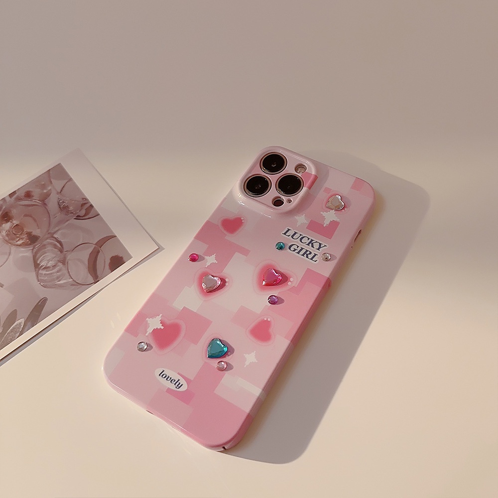 Ốp Điện Thoại Đính Pha Lê Nhiều Màu Xinh Xắn DIY Cho Iphone 14promax 13 / 11 12 / Xs / 14