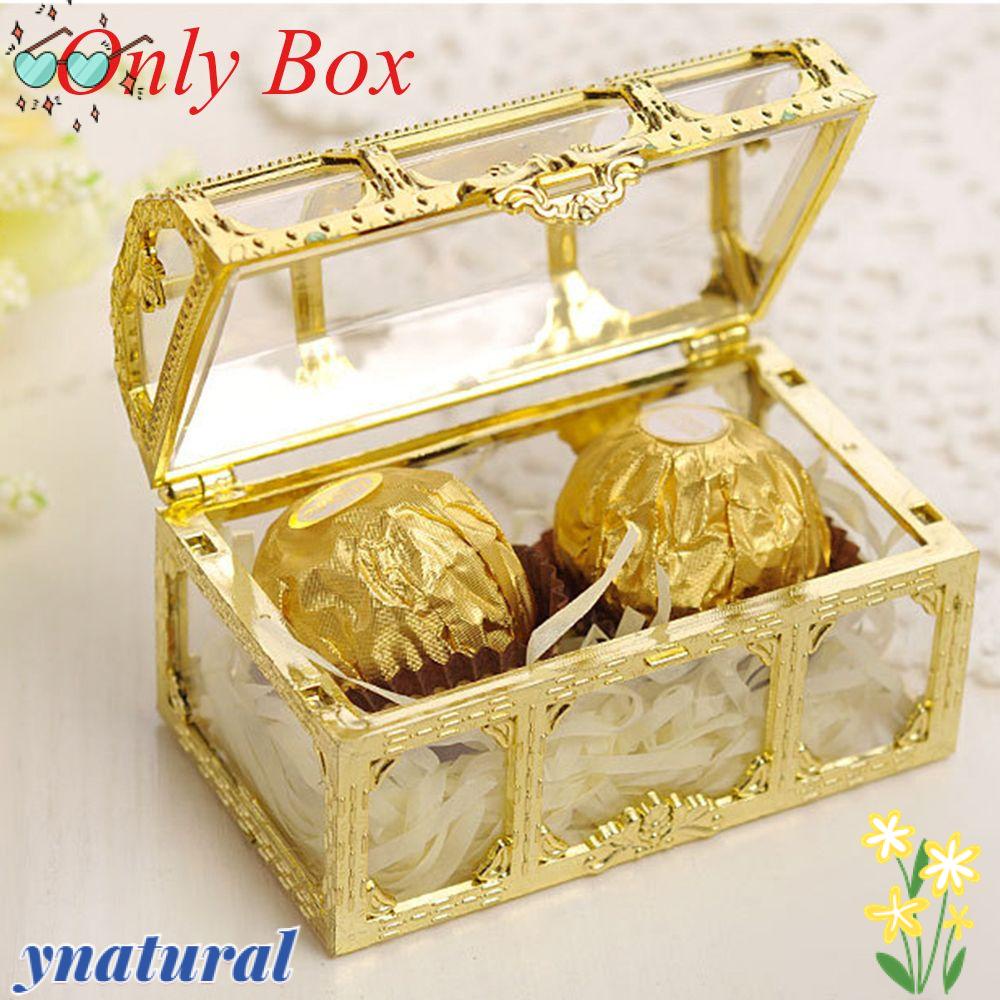 YNATURAL Hộp Đựng Kẹo Bằng Nhựa Trong Suốt Phong Cách Retro