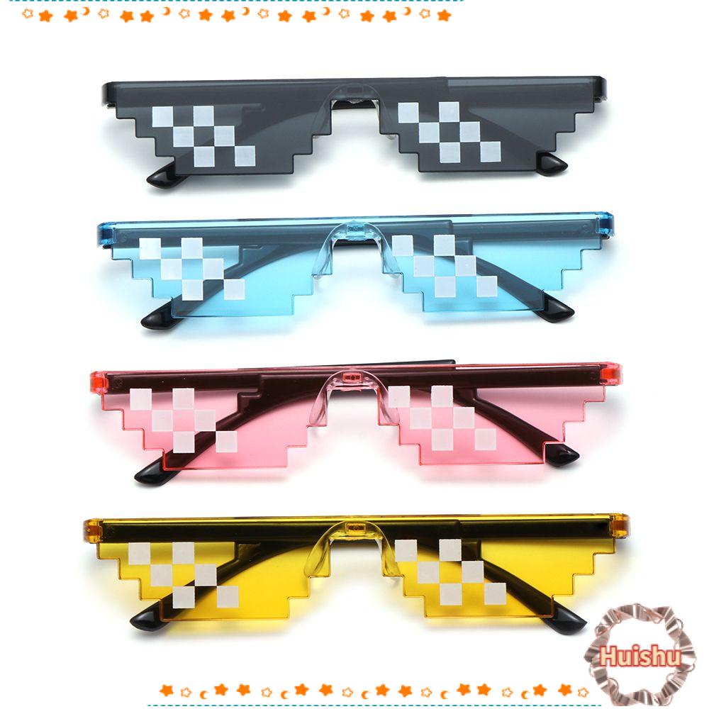 HS Kính Mát Pixel Mosaic Phong Cách Retro Sinh Nhật / Tiệc Tùng Cho Nam Và Nữ